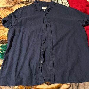 Goodfellow & Co Dark Blue Casual Button Down Shirt